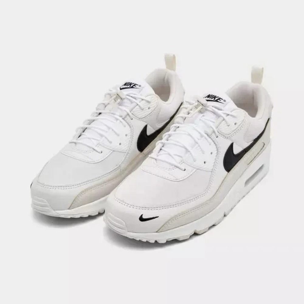Nike Air Max 90 White Black Light Orewood Brown Limited IV4695-100 Men's 10